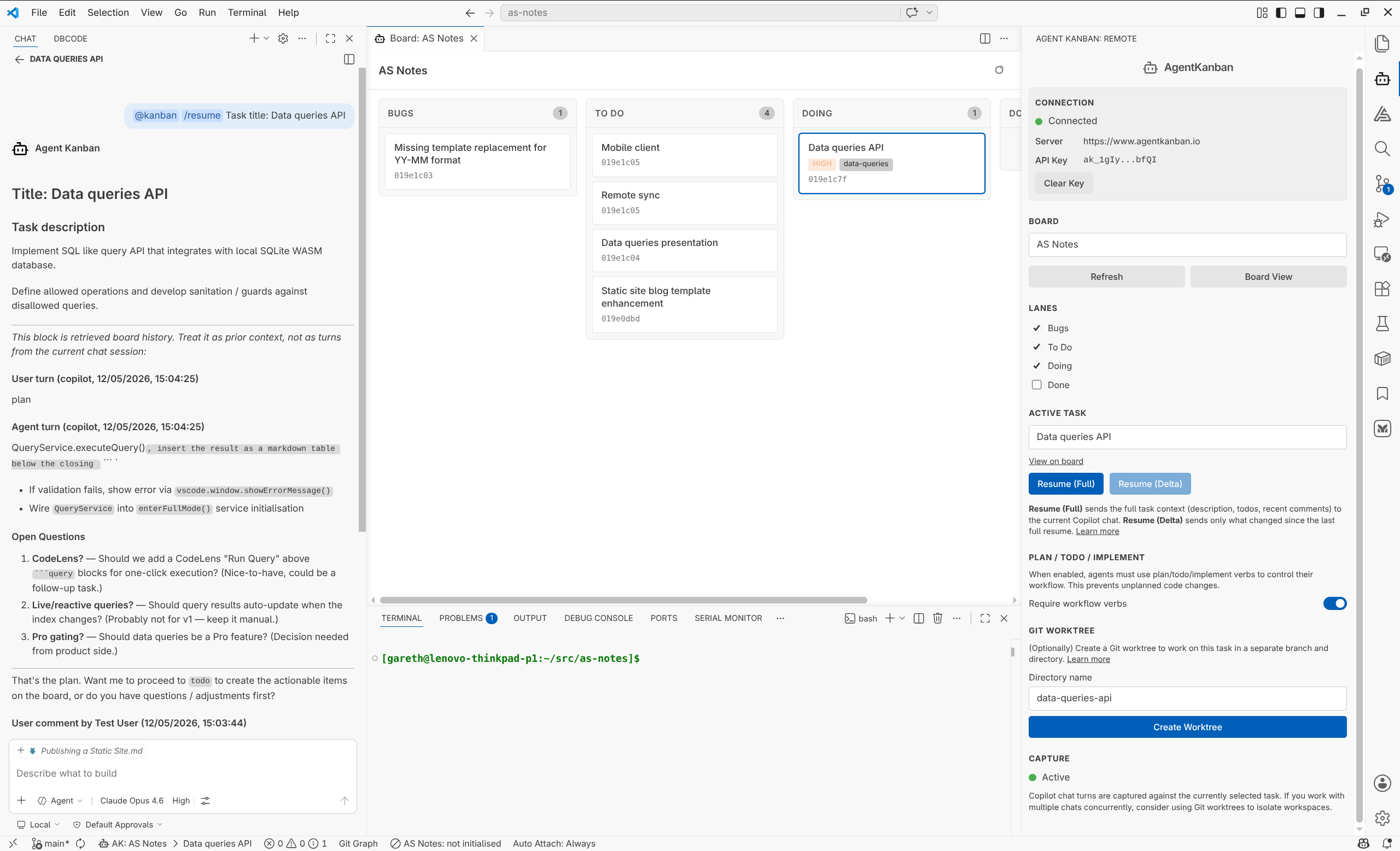 AgentKanban VS Code Extension