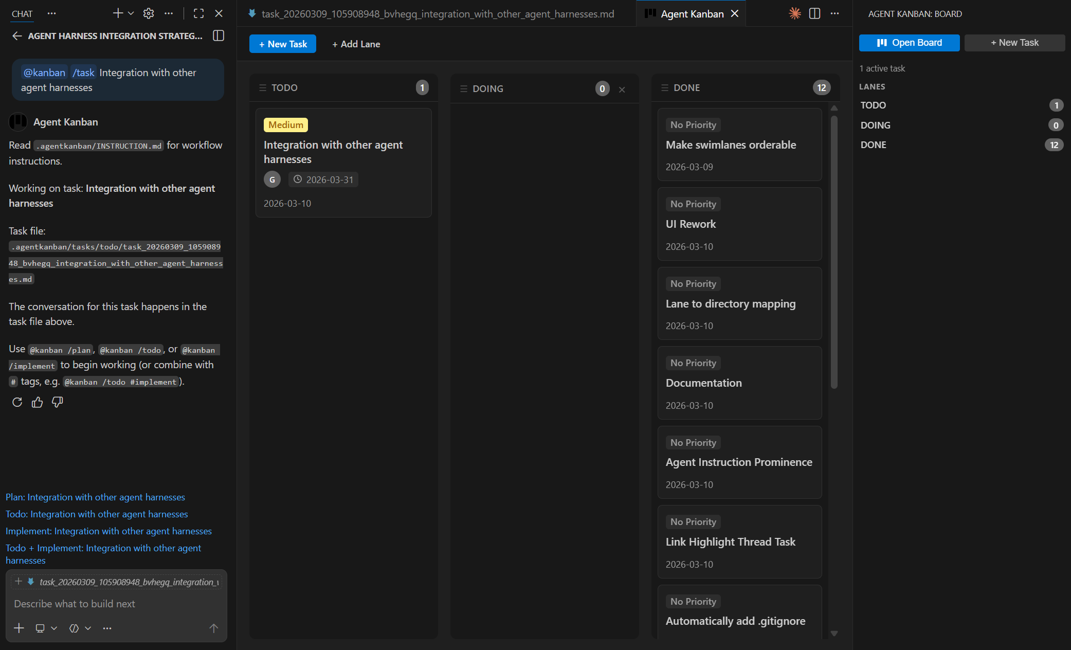 VS Code Agent Kanban Screenshot
