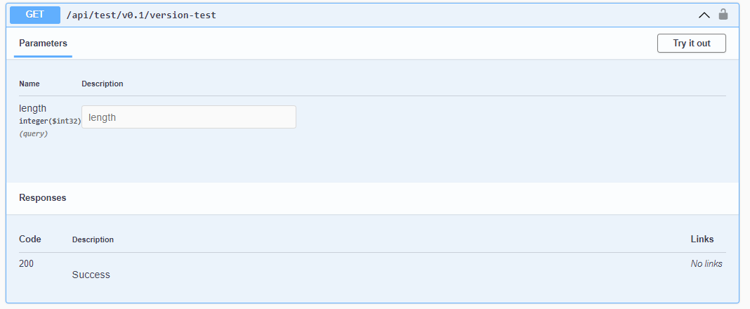 Version in path in Swagger UI