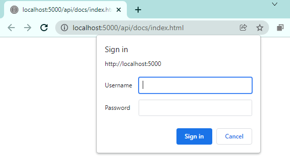 Basic authentication for the Swagger UI
